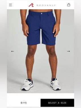 Redvanly Hanover Pull On Shorts Men’s XL 7” Performance Stretch Light Golf $115